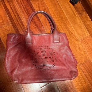 Tory Burch Stacked Logo Tote Bag - used